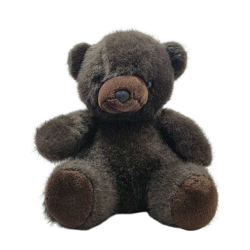 Vintage 1985 Windsor Toys Love Land Brown Seated Teddy Bear Plush 12" Korea Made